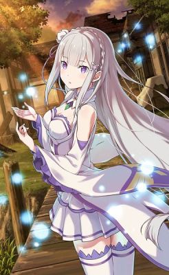 Emilia, Re;Zero Kara Hajimeru Seikai Seikatsu, Personajes de anime
