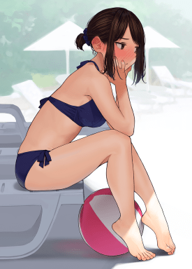 Escenas de pies más bonitos de las Waifus, Douki-chan, Do Your Best, Douki-chan, Ganbare Douki-chan