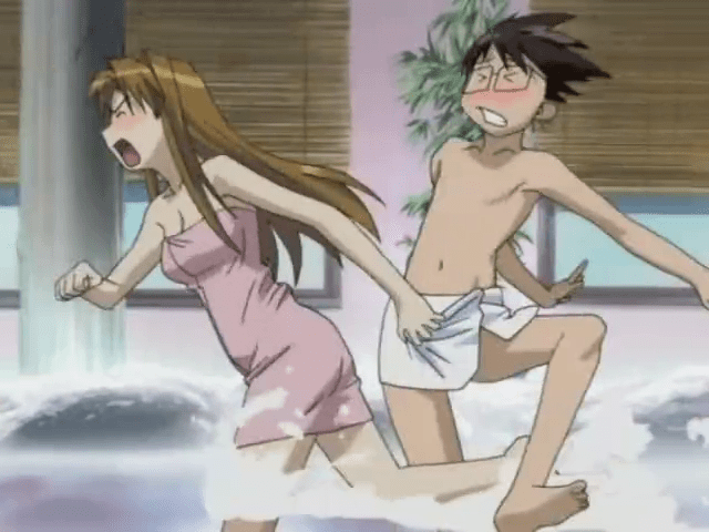 aguas termales del anime, anime onsen, Love Hina