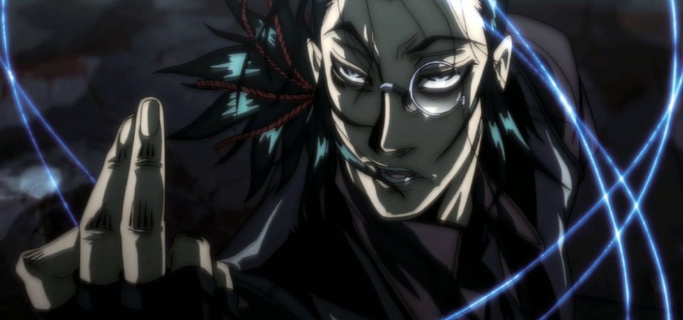 armas de cable en anime, Hellsing Ultimate