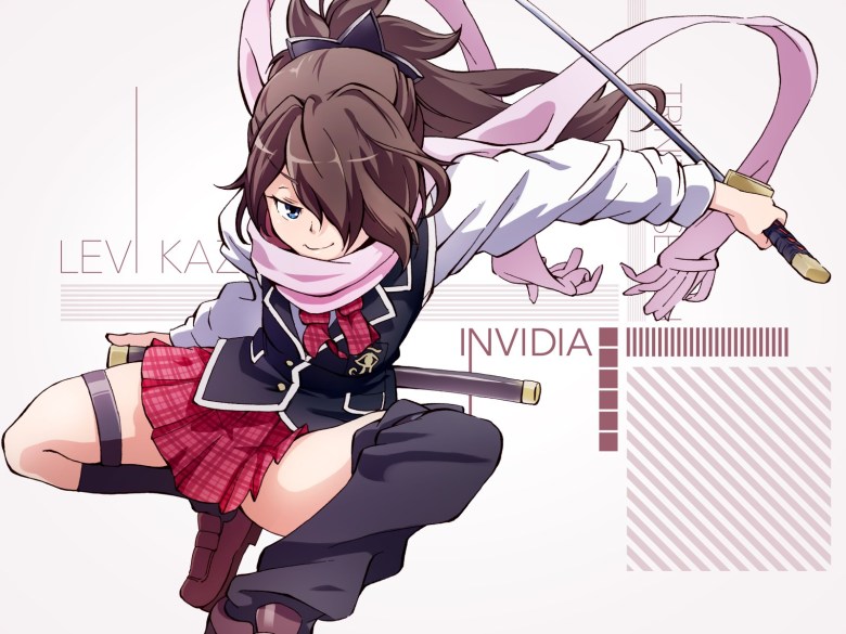 kunoichi anime, Levi Kazama, Trinity Seven, 風間レヴィ