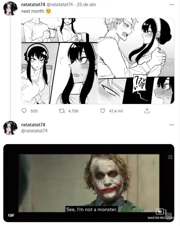 Autor de NTR hace Doujin vainilla de SPY x FAMILY