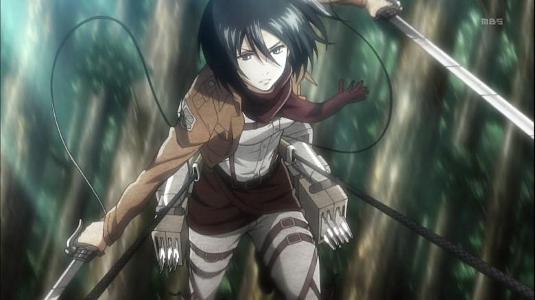 nalgas del anime, Mikasa Ackerman, Shingeki no Kyojin