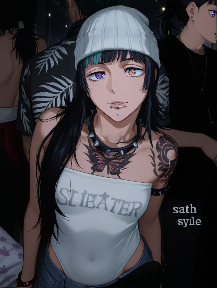 Waifus con piercings