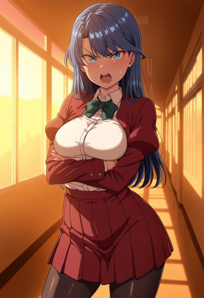 KJOmizuki, blue hair, blue eyes, long hair, parted bangs, asymmetrical bang, Mizuki Miyama (Yumemiru Otome) | [Illustrious], anime-H