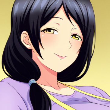 Sera no Haha/セラの母(ガキにもどって犯りなおしっ!!!), Sera no Haha,black_hair, long_hair, yellow eyes, huge_breasts,shushu,mature female,