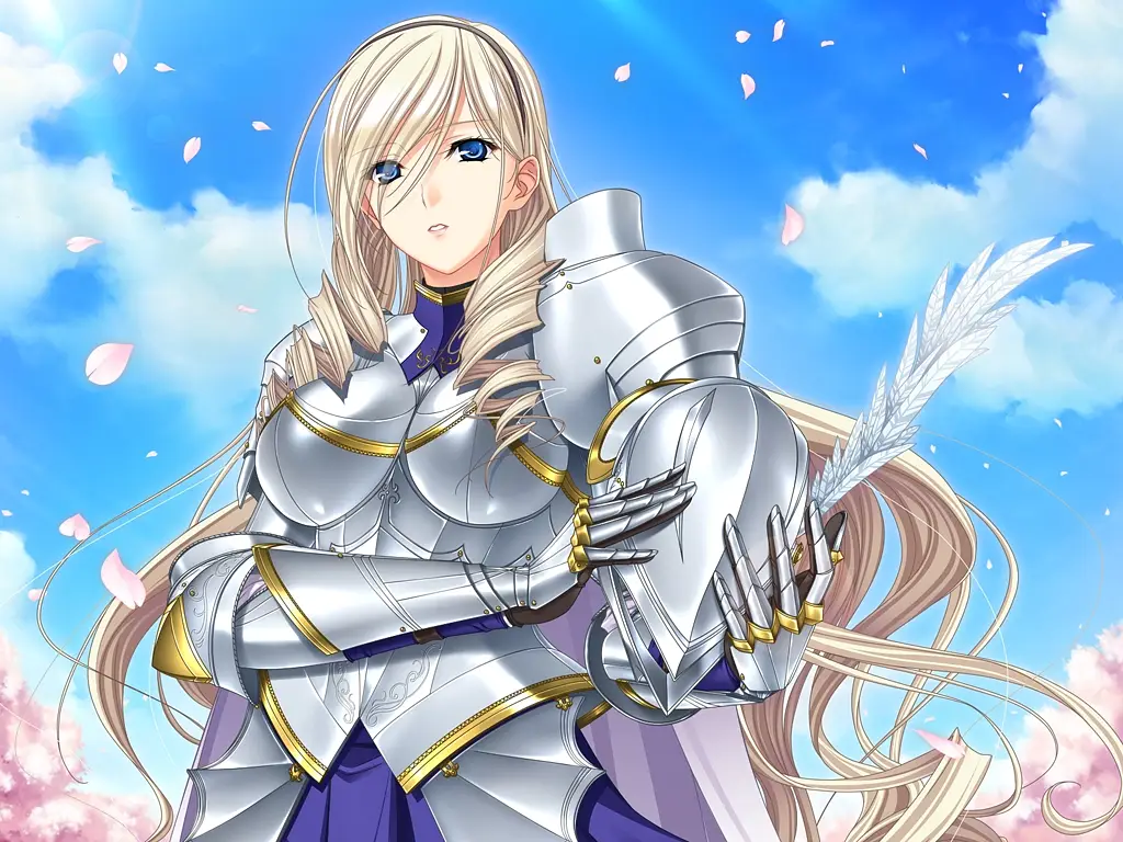 Waifus con Diseños de Combate más Sexys, Celia Cumani Aintree, Walkure Romanze, elia Cumani Aintree, long hair, blonde hair, drill hair, blue eyes, hairband, hair over one eye, curly hair