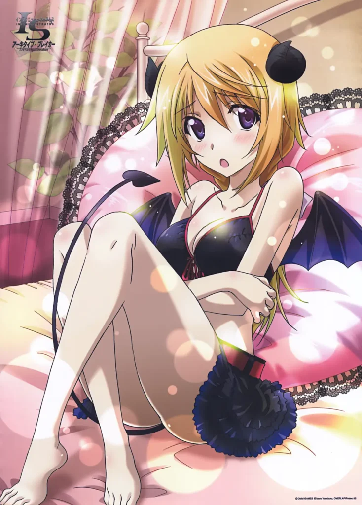 charlotte dunois, long hair, blonde hair, ribbon, purple eyes, ponytail, hair ribbon,