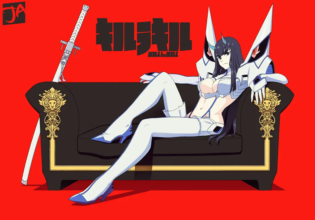 Satsuki Kiryuin, Main Outfit, Junketsu Costume, Ecchi de Batalla