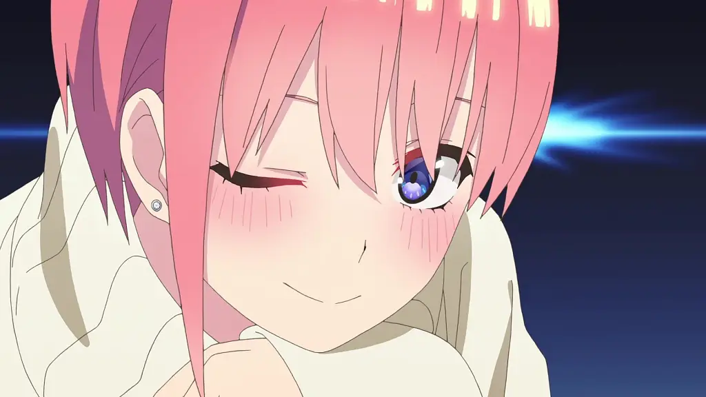 nakano ethics blue eyes pink hair earrings hoop earrings jewelry looks at the viewer short hair