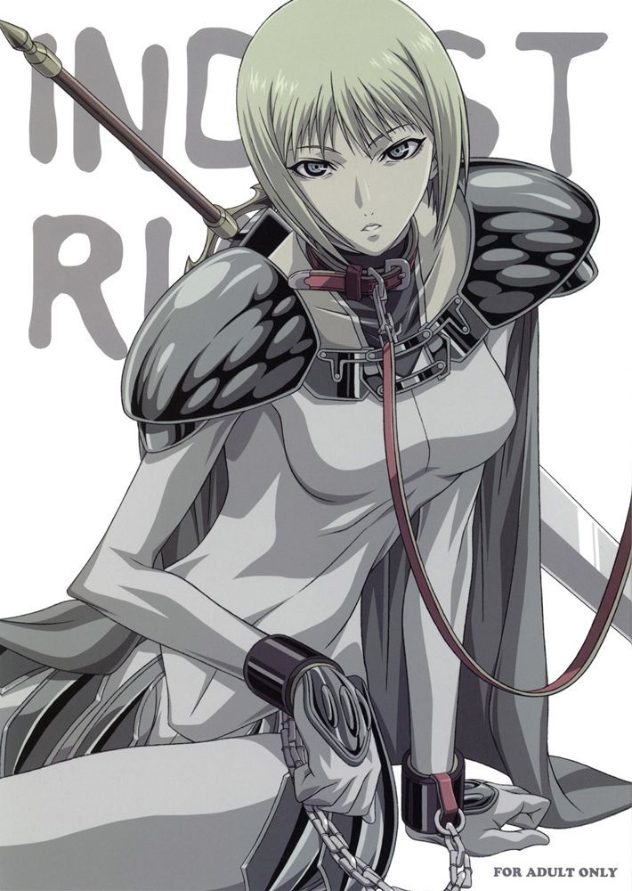 Clare "Claire" (クレア) - Claymore (クレイモア) - COMMISSION, claire, short hair, blonde hair, grey eyes, bob cut, pale skin, white skin, ringed eyes,