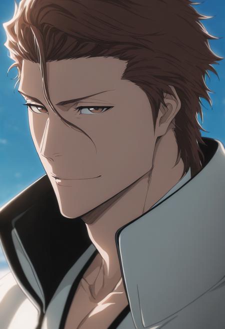 aizen sousuke, vslinxaizen_ss, glasses, black-framed eyewear, aizen sousuke, vslinxaizen_arrancar