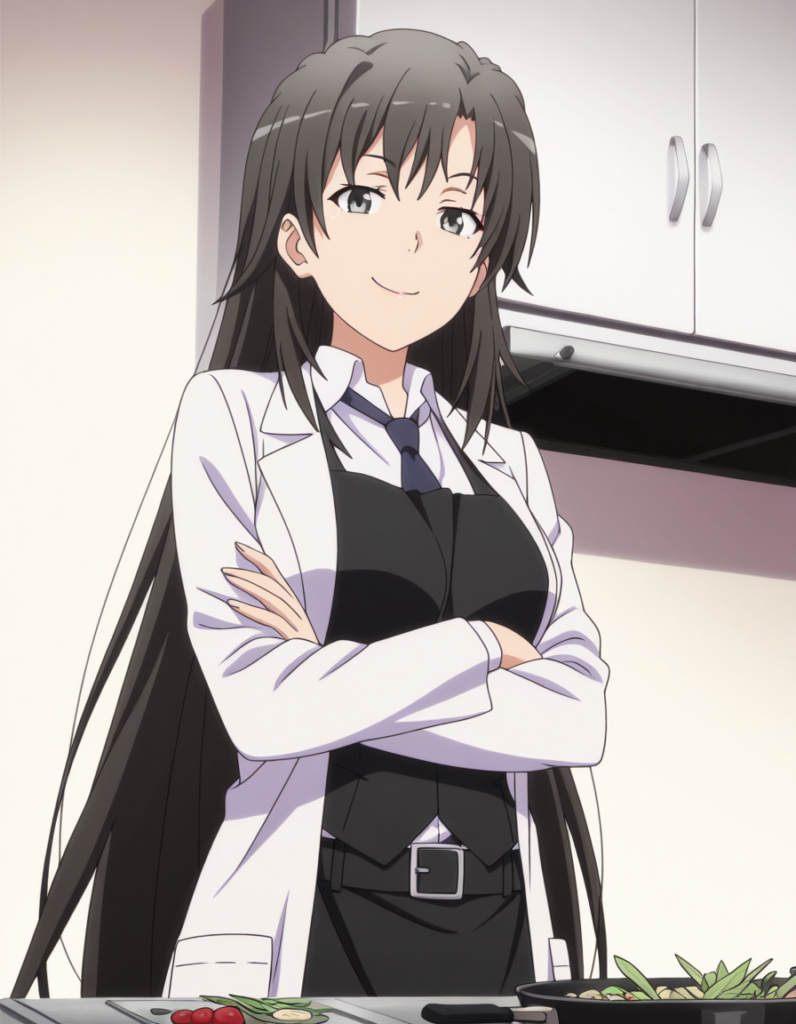 Shizuka Hiratsuka (平塚 静) - Oregairu: My Teen Romantic Comedy SNAFU (やはり俺の青春ラブコメはまちがっている。), hiratsuka shizuka, long hair, black hair, black eyes, mature female, breasts, anime screencap